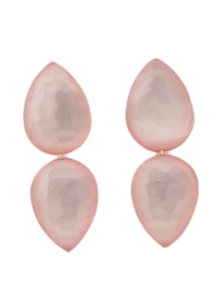 Roze oorbellen Suri Laurence Delvallez