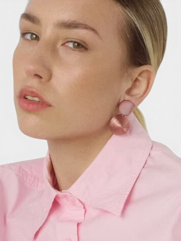 Pink oorbellen Sunnie Laurence Delvallez