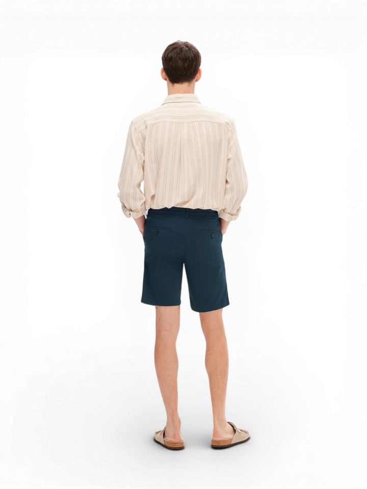 Donkerblauwe short Selected 