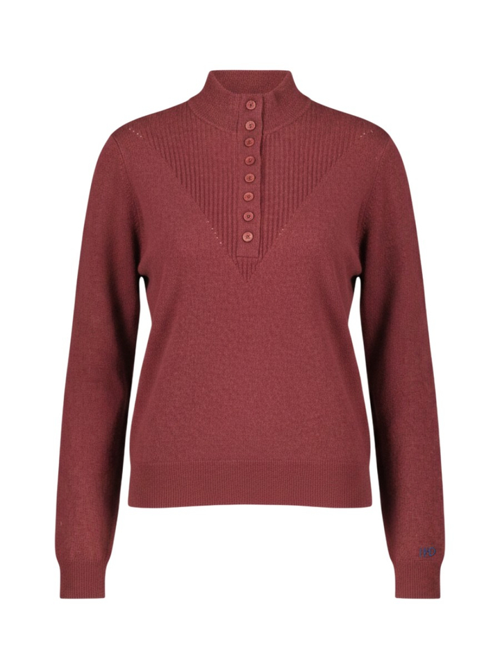 Merlot Red wollen trui Winter Indee