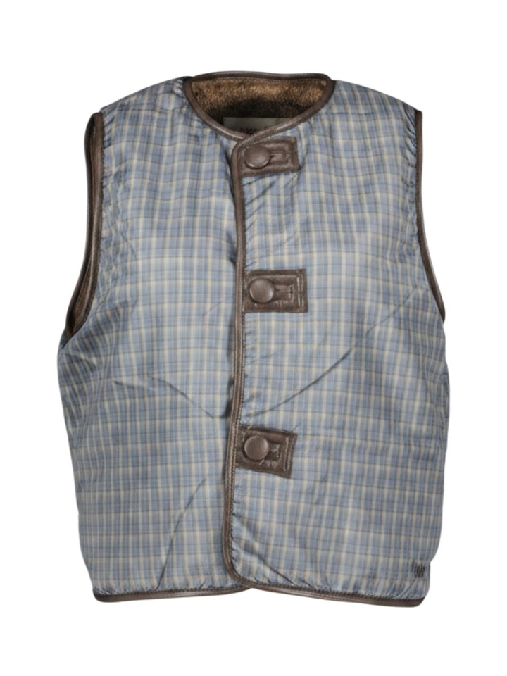 Bruine fluffy bodywarmer Waregem Indee