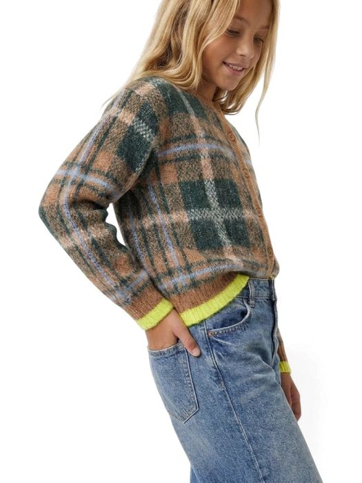 Meerkleurige gilet met geel detail Winnie Indee