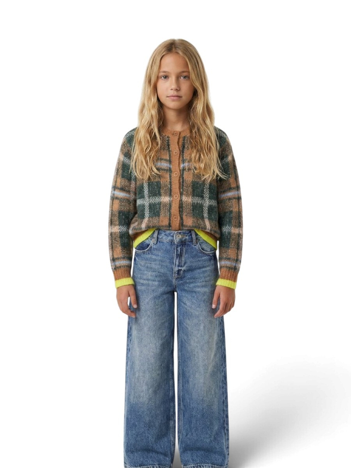 Meerkleurige gilet met geel detail Winnie Indee 