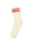 Beige sokken met rode strepen Bellerose 