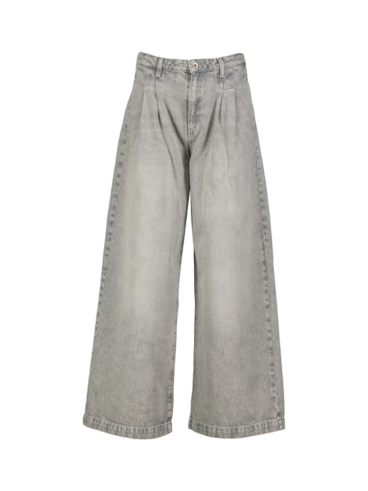 Grijze relaxed & loose jeans met bandplooi Pethuel Bellerose Girls