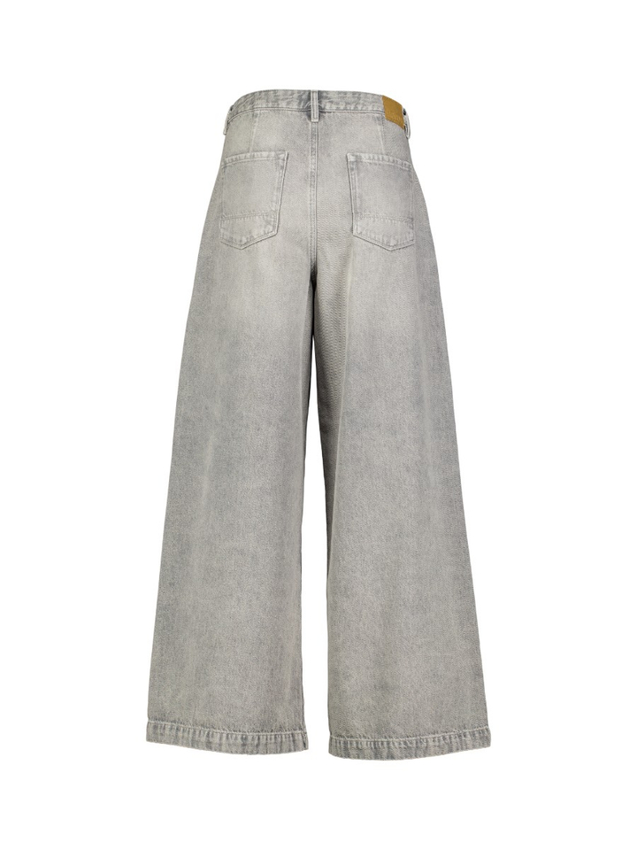 Grijze relaxed & loose jeans met bandplooi Pethuel Bellerose Girls
