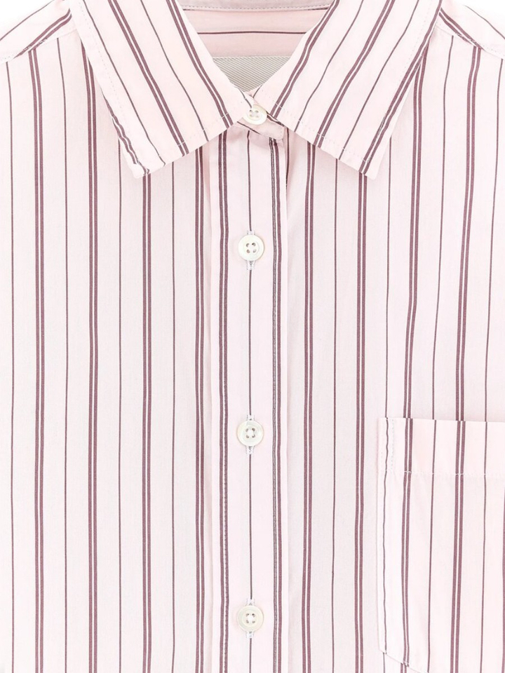 Lichtroze gestreepte blouse Ironi Bellerose