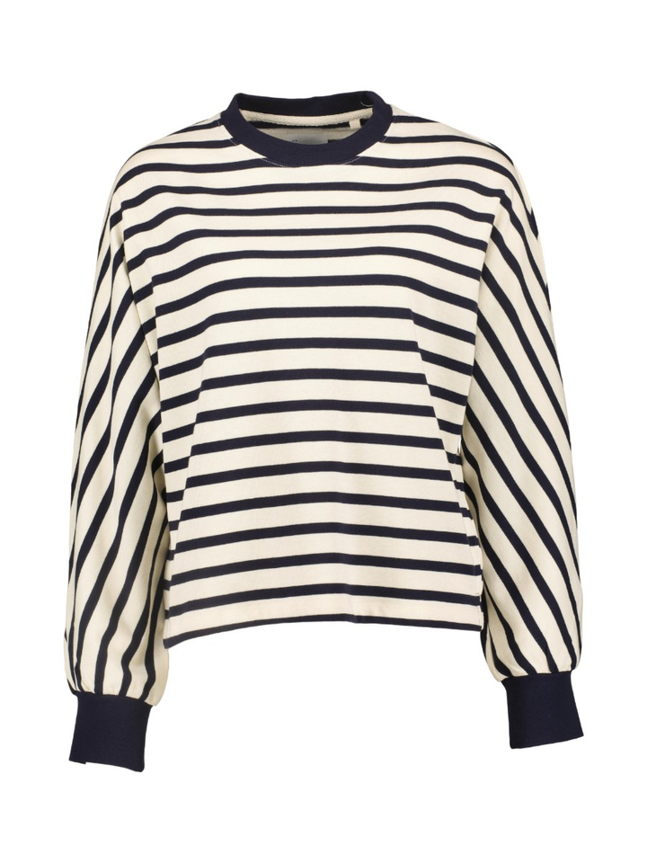 Beige T-shirt met blauwe strepen Favi Bellerose