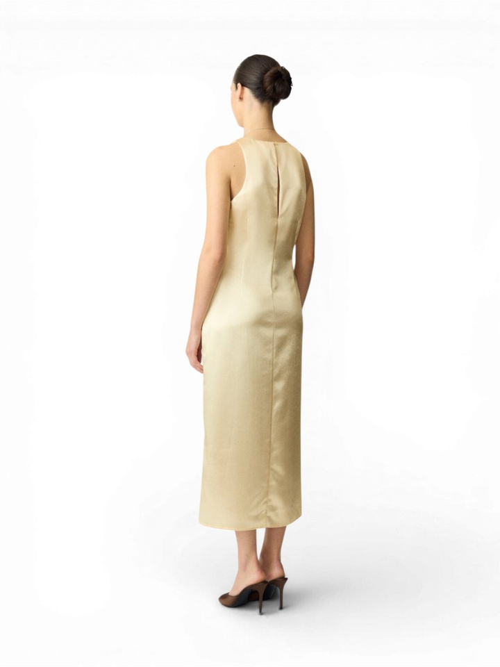 Gele jurk in bloemenprint Yasorchida Y.A.S