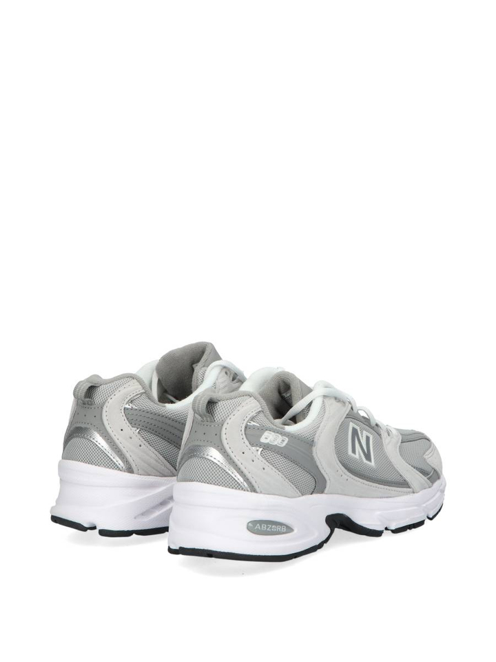 Lichtgrijze lage sneakers New Balance