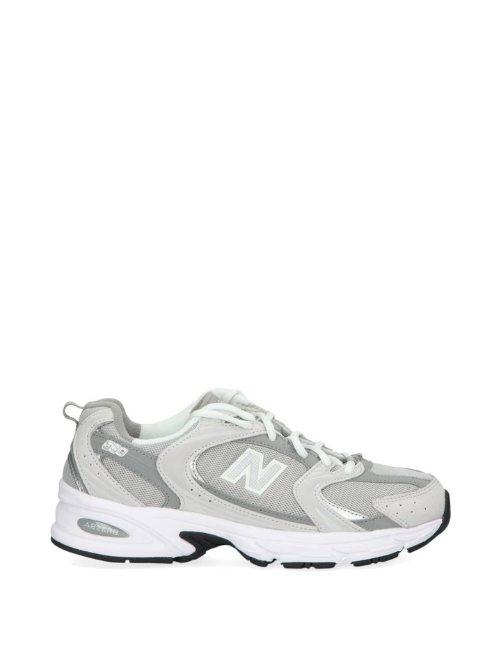 Lichtgrijze lage sneakers New Balance