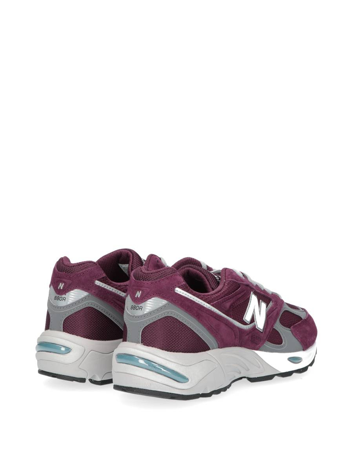 Wijnrode lage sneakers met dikkere zool New Balance