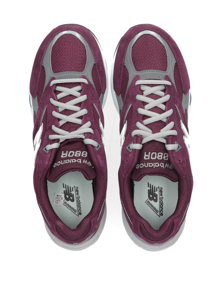 Wijnrode lage sneakers met dikkere zool New Balance