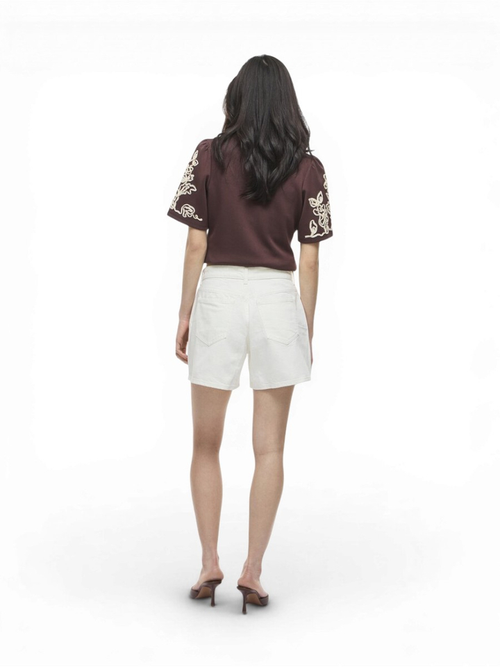 Witte korte jeans short Vila 