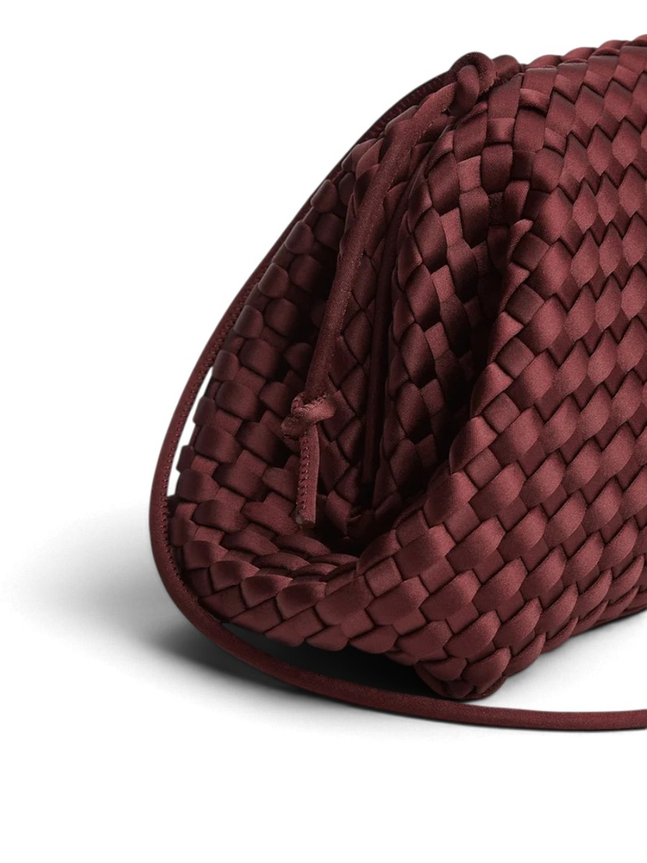 Bordeaux schoudertas Inkberry Satin POUCH Marrea