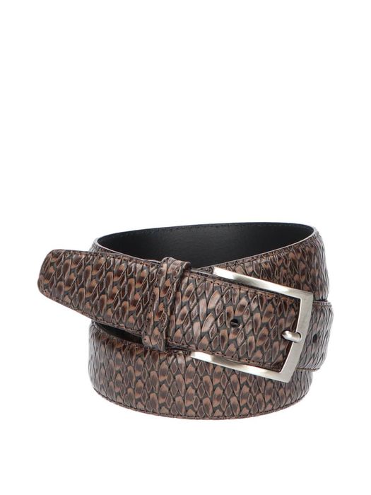 Bruine riem met structuur Floris Van Bommel