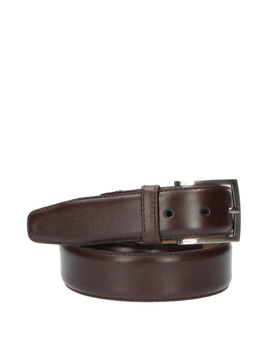 Bruin lederen riem De Belter Floris Van Bommel