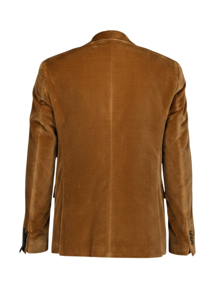 Camel kleurige blazer in velvet Sand