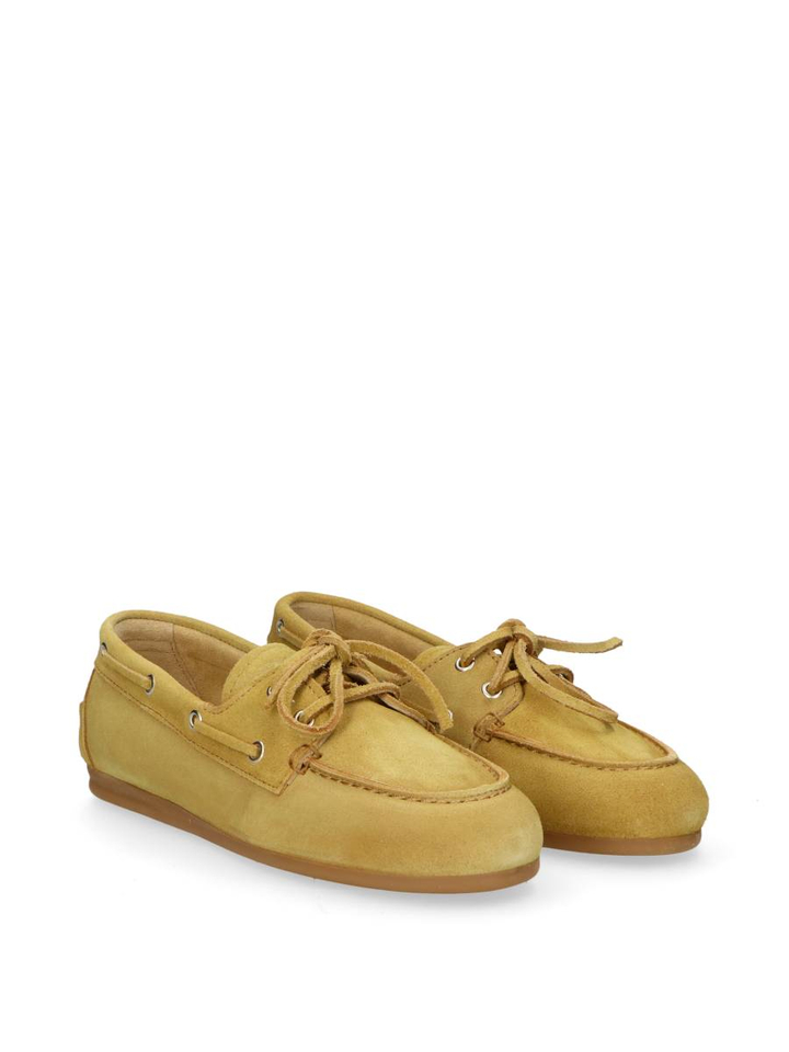 Beige boat loafers Boat Loafers Brushed Suede Posa 