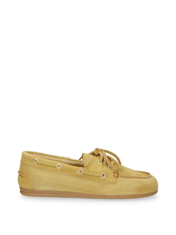 Beige boat loafers Boat Loafers Brushed Suede Posa 