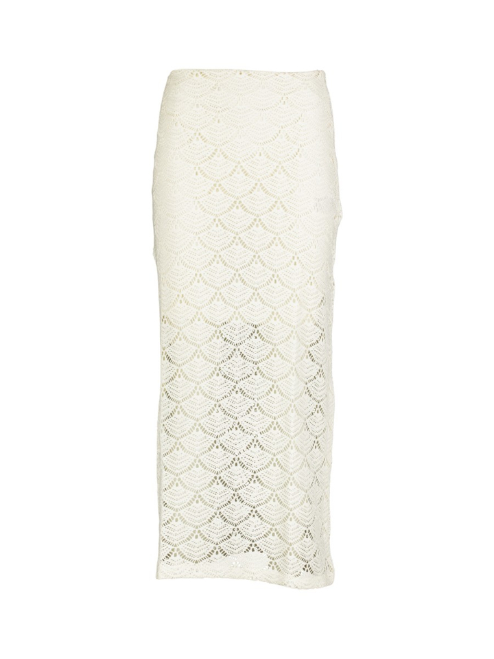 Witte rok in broderie Vila