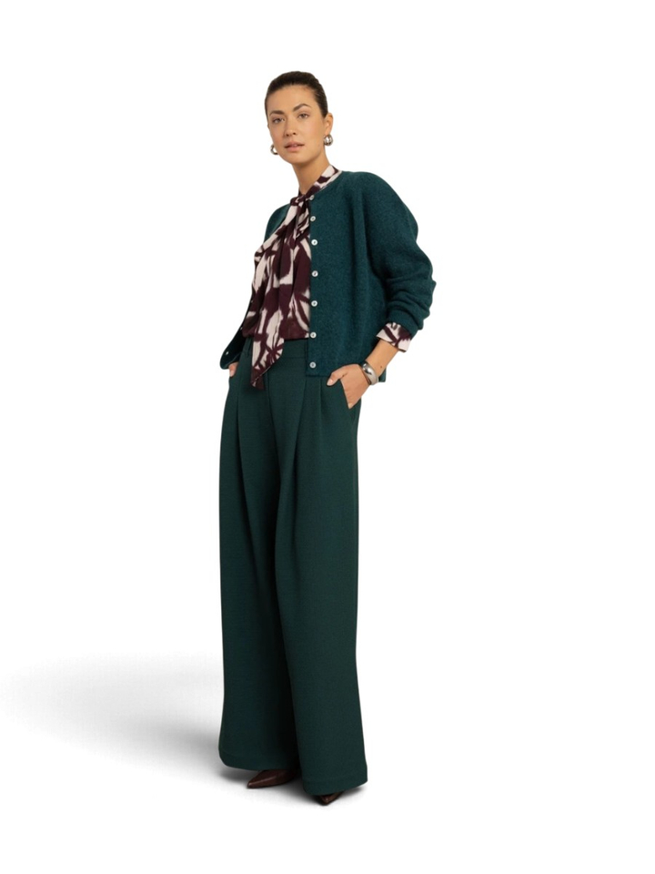 Paarse blouse met print Studio Anneloes