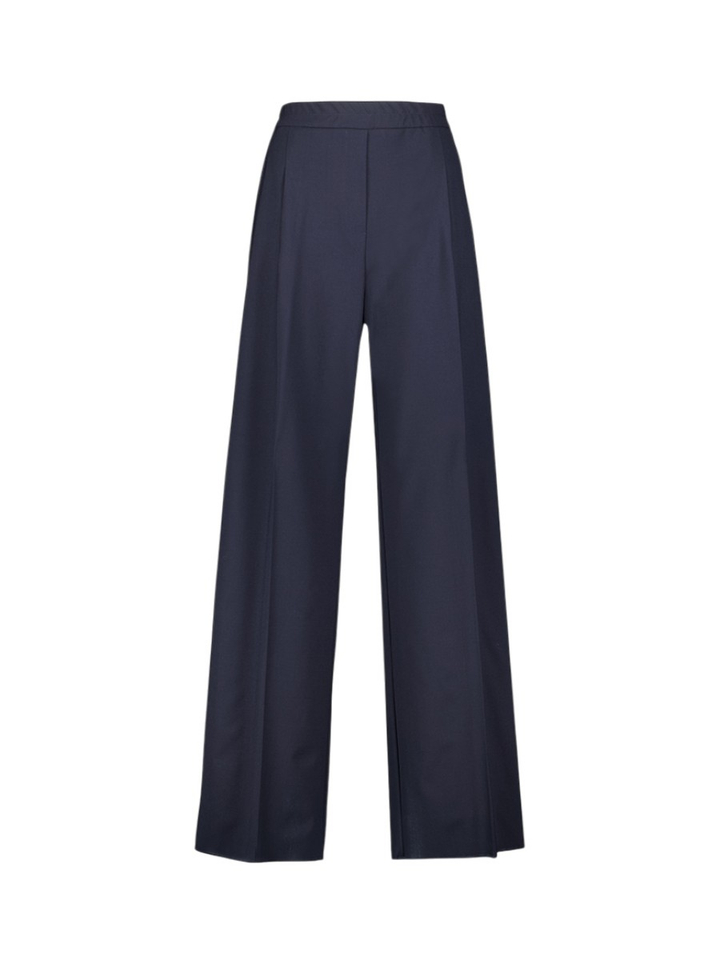 Donkerblauwe geklede broek met ritssluiting Diorama Marella
