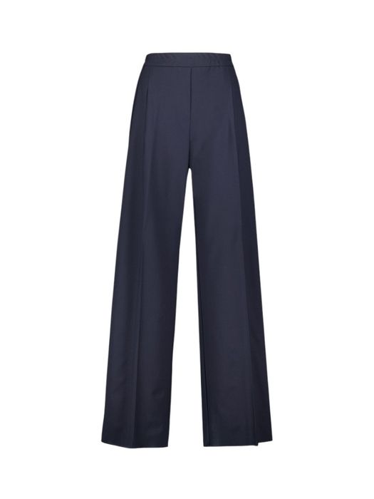 Donkerblauwe geklede broek met ritssluiting Diorama Marella