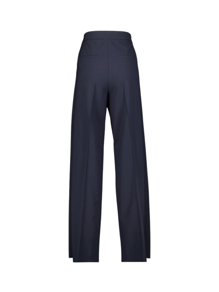 Donkerblauwe geklede broek met ritssluiting Diorama Marella