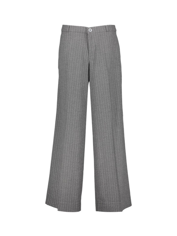 Donkergrijze gestreepte broek Cloe City Para Mi