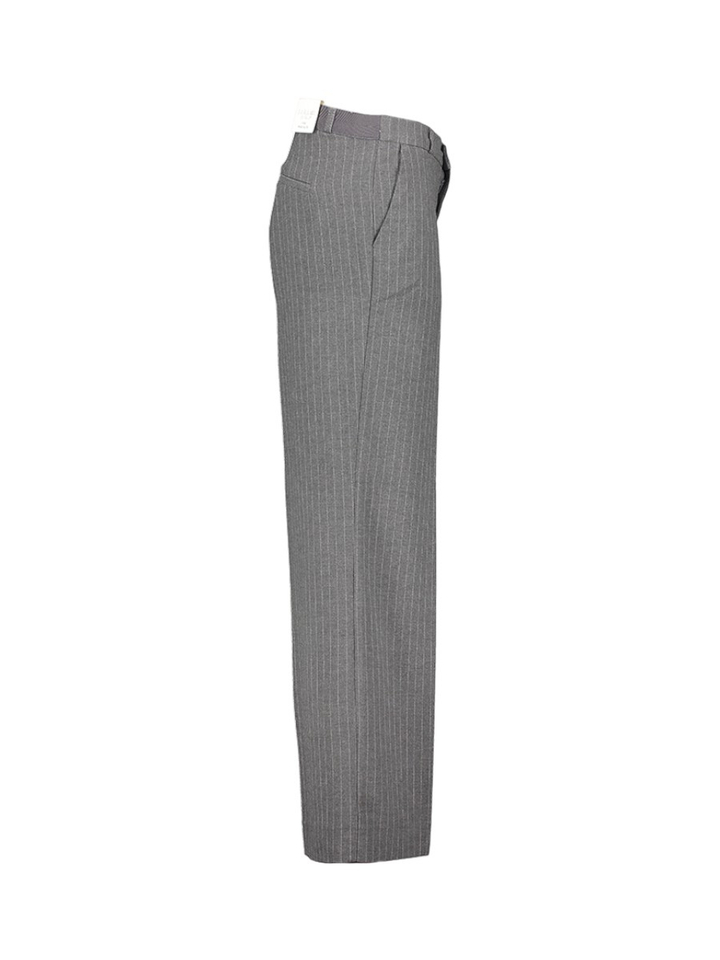 Donkergrijze gestreepte broek Cloe City Para Mi