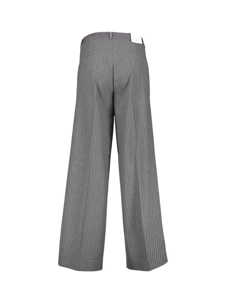 Donkergrijze gestreepte broek Cloe City Para Mi