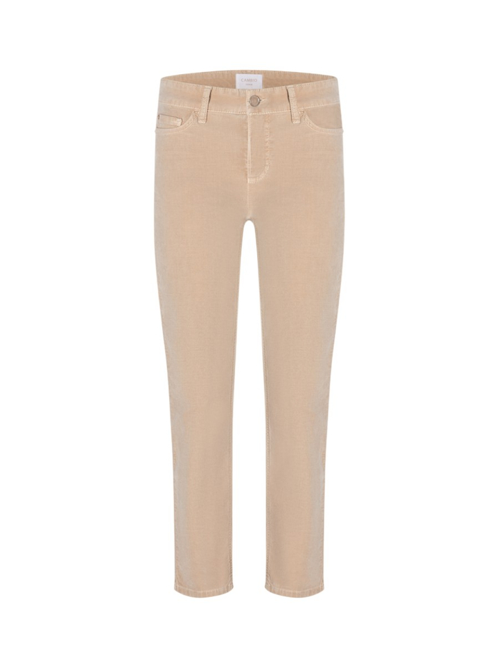 Beige skinny broek Piper cropped Cambio