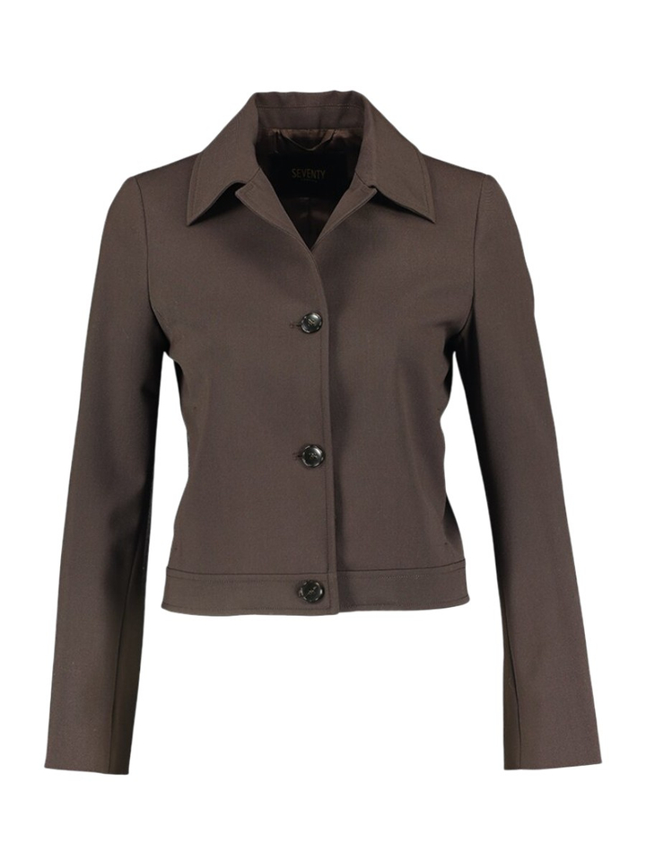 Bruine korte vest Seventy+