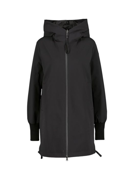 Zwarte lange winterjas Ralia Torano Duno