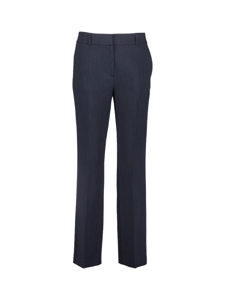 Blauwe geklede broek met licht motief Selected