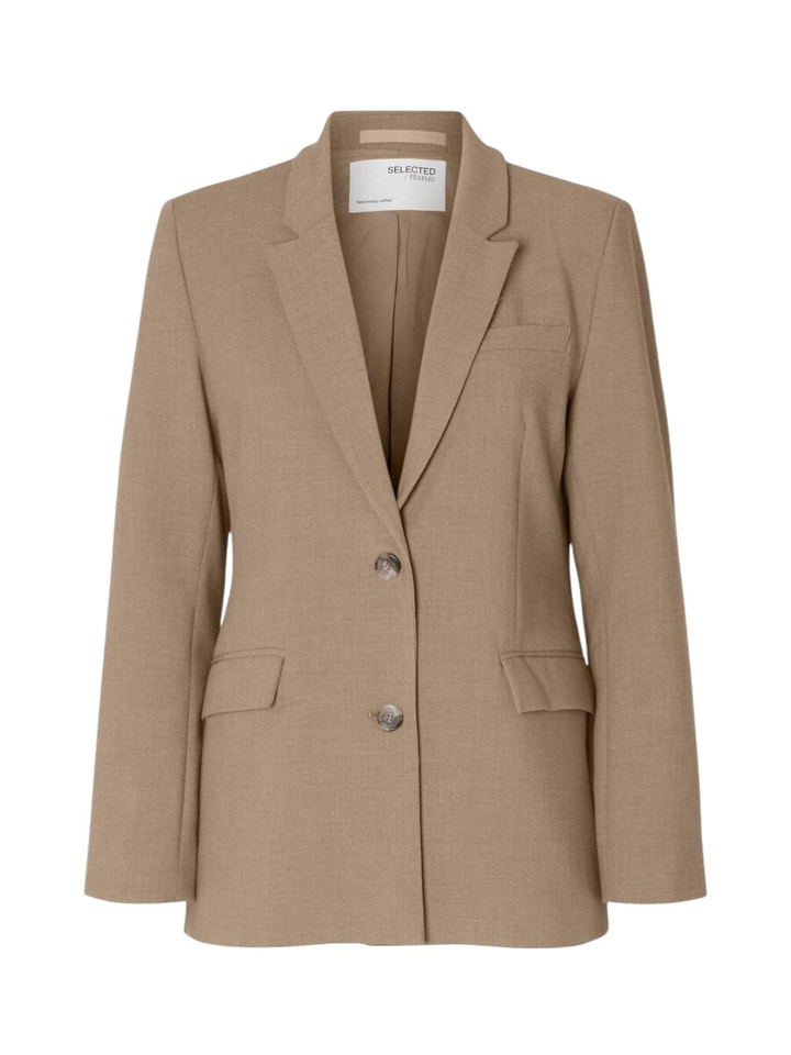 Camelkleurige blazer Selected