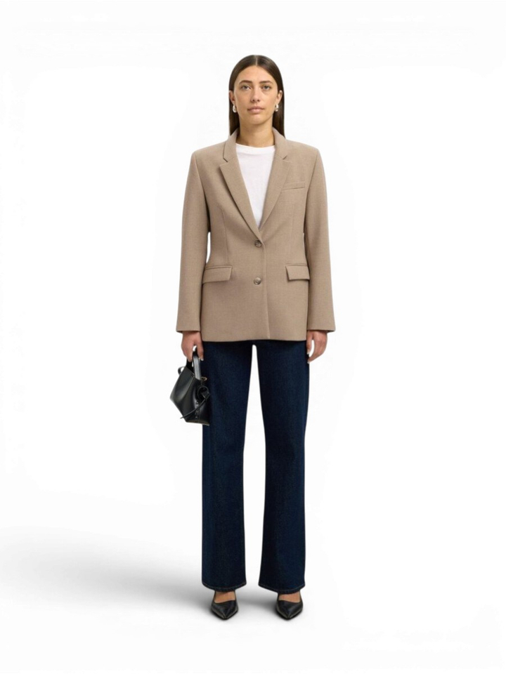 Camelkleurige blazer Selected