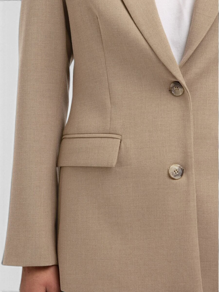 Camelkleurige blazer Selected