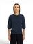 Donkerblauwe pull met driekwart mouwen Selected
