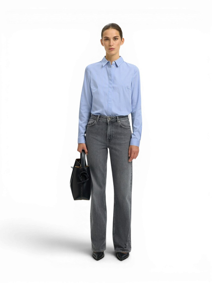 Blauw gestreepte bloes Slfromie Selected Femme