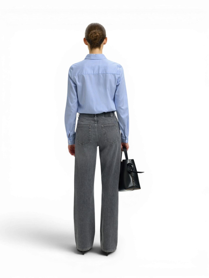 Blauw gestreepte bloes Slfromie Selected Femme