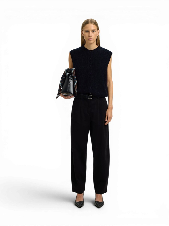 Donkerblauwe gilet zonder mouwen Slwlulu Selected