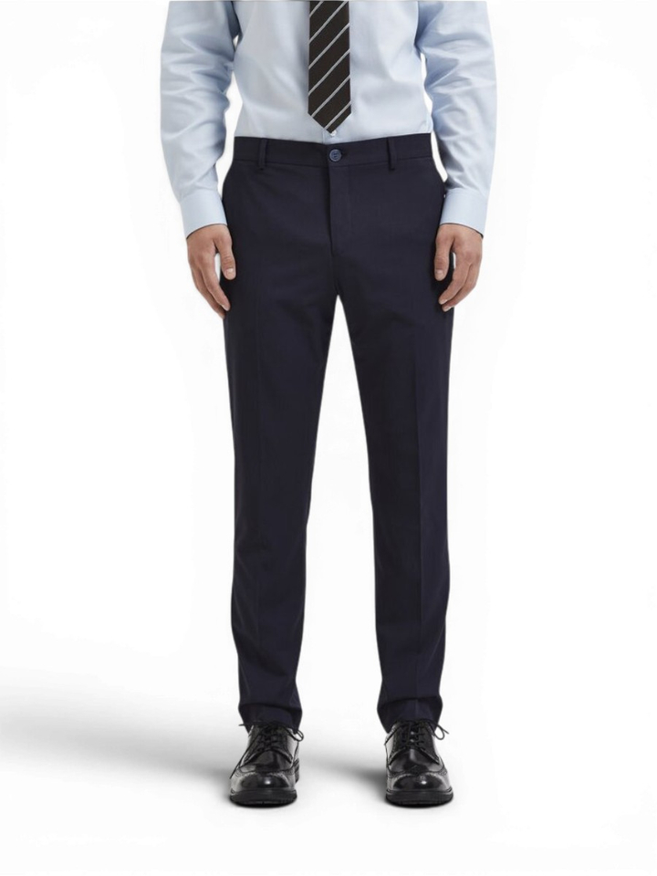 Donkerblauwe geklede broek Liam Selected