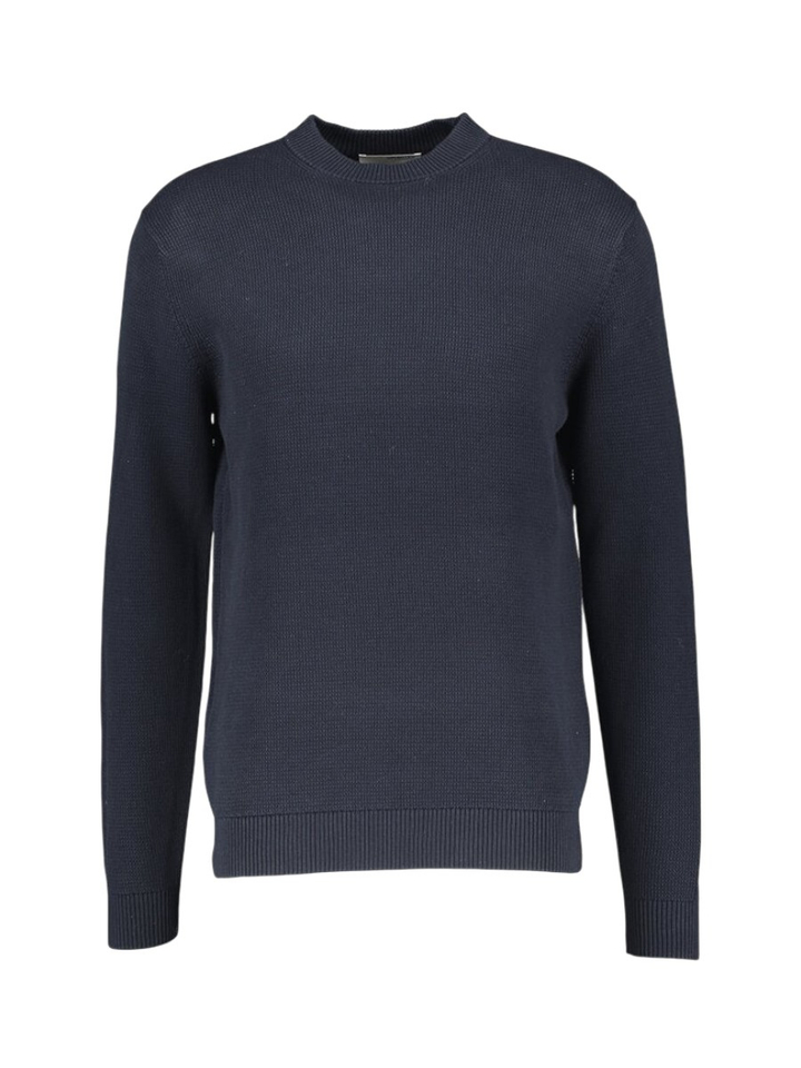 Blauwe sky captain pull met ronde hals Selected 