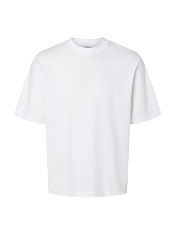 Witte effen t-shirt Selected