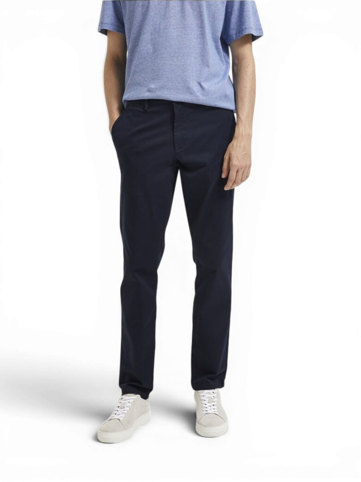 Slim fit mid rise donkerblauwe chino Selected