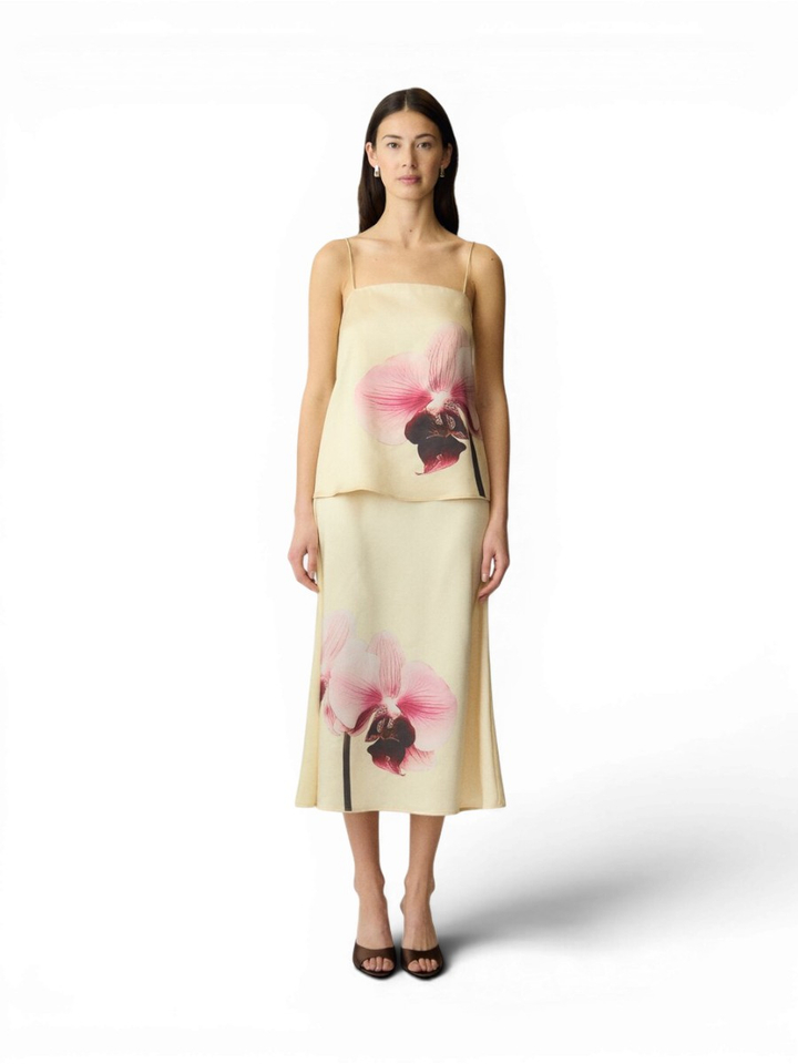 Ainse flower gele top Y.A.S