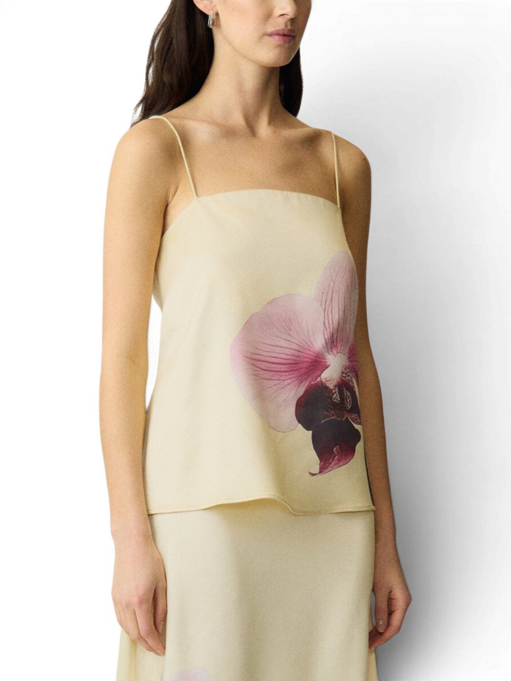 Ainse flower gele top Y.A.S