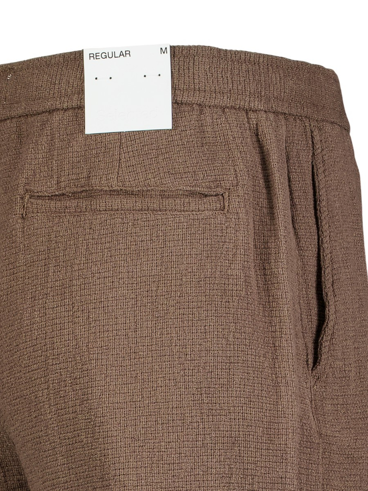 Donkerbruine comfortabele short Selected